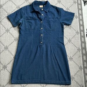 Vintage Crossroads Denim Button-Up Dress